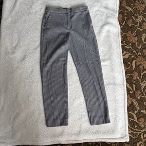 H&M Women's Black and White Checkered Straight Leg Pants